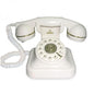 Brondi Vintage 20 Corded Retro Landline Phone Adjustable Ringer White