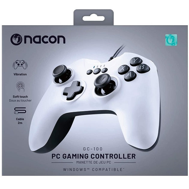 Nacon PC Controller Gaming GC-100 Weiß Windows Pad 6 Tasten Computer