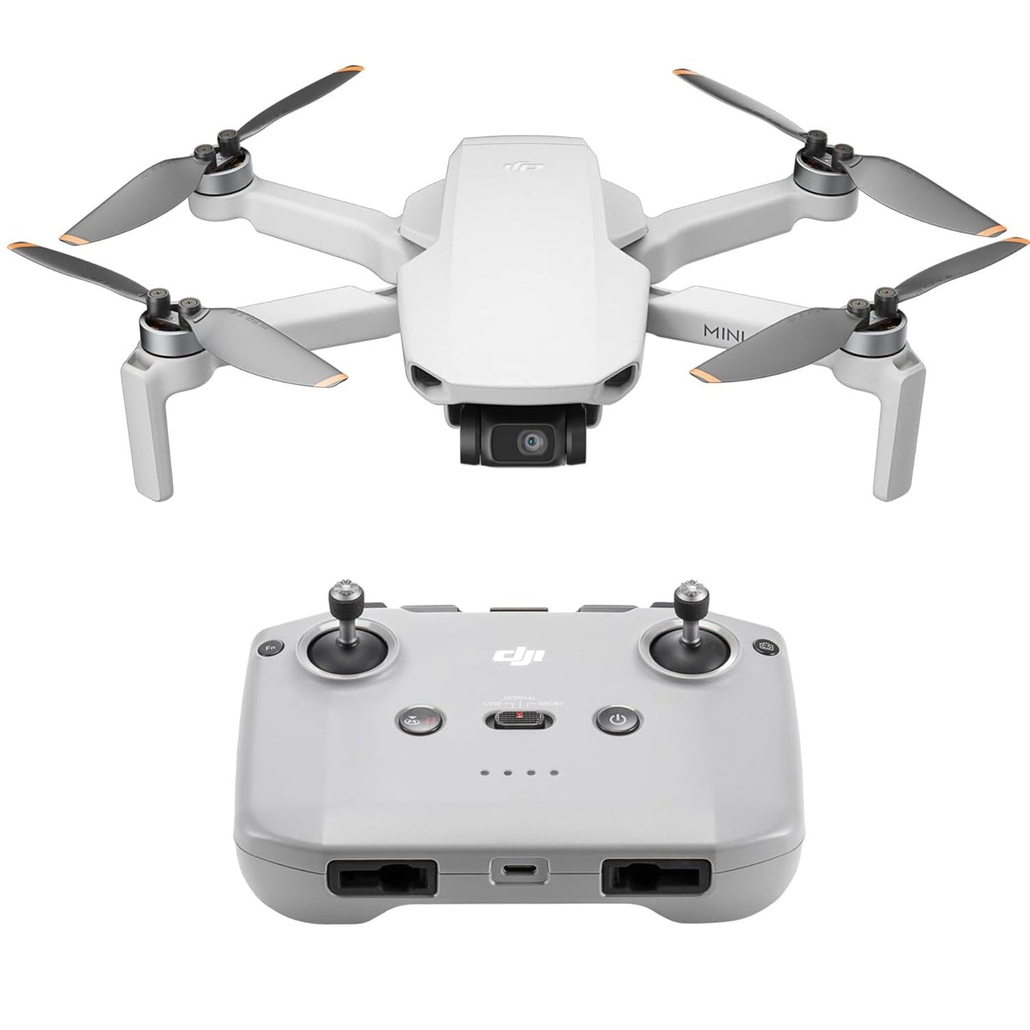 DJI Mini 4K, Drohne für Erwachsene, 4K HD Kamera, RC-N1 Funkfernsteuerung UHD Kamera < 249 g, 3-Achsen Stabilisierung, 10 km Videoübertragung, automatische Rückkehrfunktion, Windwiderstand, 1 Akku für 31 Min. Flugzeit, intelligenter Flug