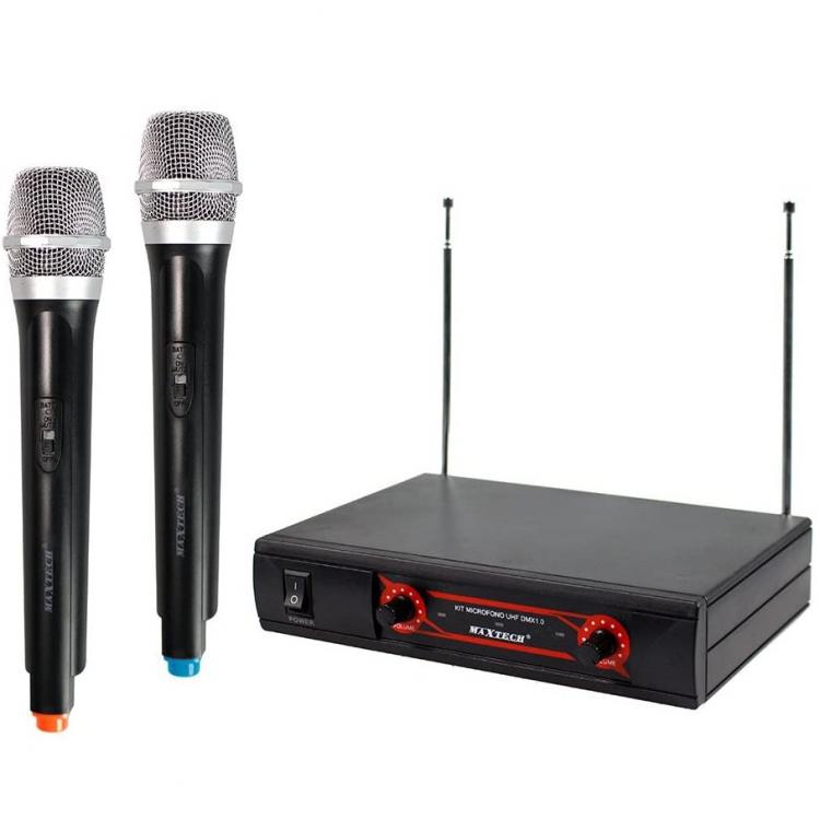 PAAR 2 PROFESSIONELLE UHF STEREO DRAHTLOSMIKROFONE MIKROFON KARAOKE KIT-MIC02