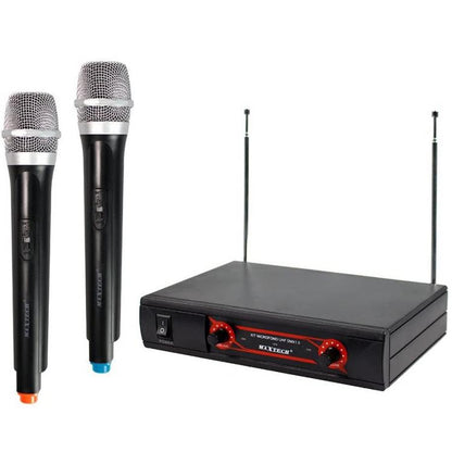 PAAR 2 PROFESSIONELLE UHF STEREO DRAHTLOSMIKROFONE MIKROFON KARAOKE KIT-MIC02