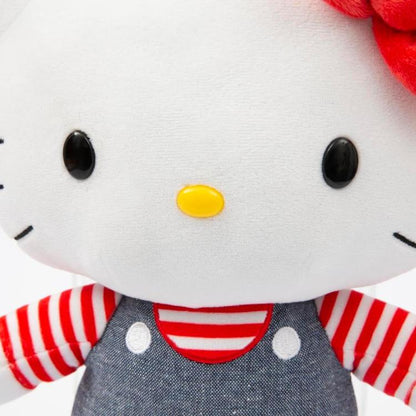 Hello Kitty Plüschtier Jeans-Strampler Blau 30Cm Weiches Sammlerstück Plüschtier Plh1077