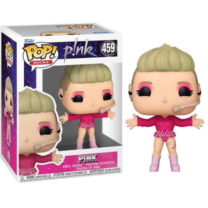 Funko Pop! Rocks - P!nk (459) Pink Vinyl Figur Trustfall Tour Music 9cm