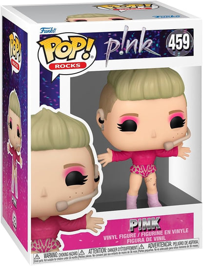 Funko Pop! Rocks - P!nk (459) Pink Vinyl Figur Trustfall Tour Music 9cm