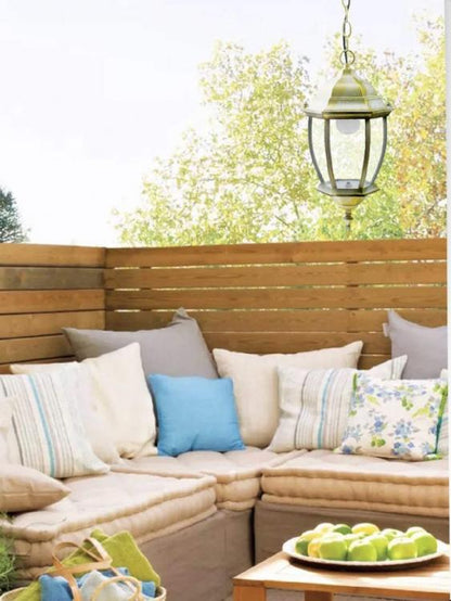 Hängeleuchte Deckenleuchte mit Kette Gartenlampe Fassung E27/Gold