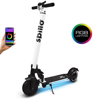 The One Spillo XL 350W E-Scooter 8,5" LED Klappbar Weiß