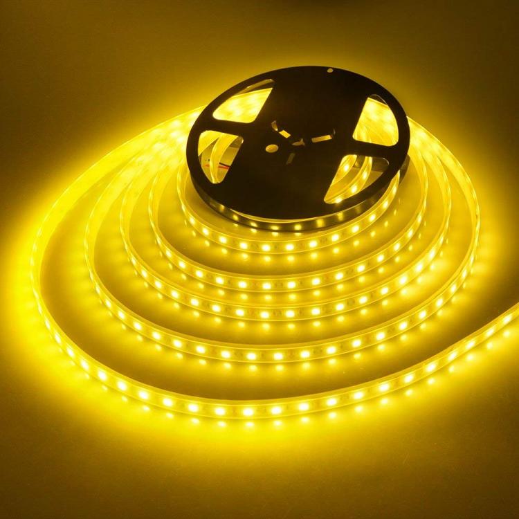 LED Streifen SMD 5050 5 Meter 12V IP66 Selbstklebend Flexible LED-Spule Gelb