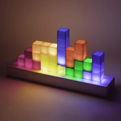 Paladone Tetris Icons Lampe Mehrfarbig Kunststoff 3D Gaming Modern LED RGB