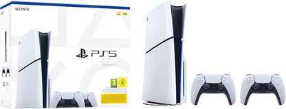 Sony Playstation 5 PS5 Slim Disc + 2 Pad Edition D-Chassis Konsole