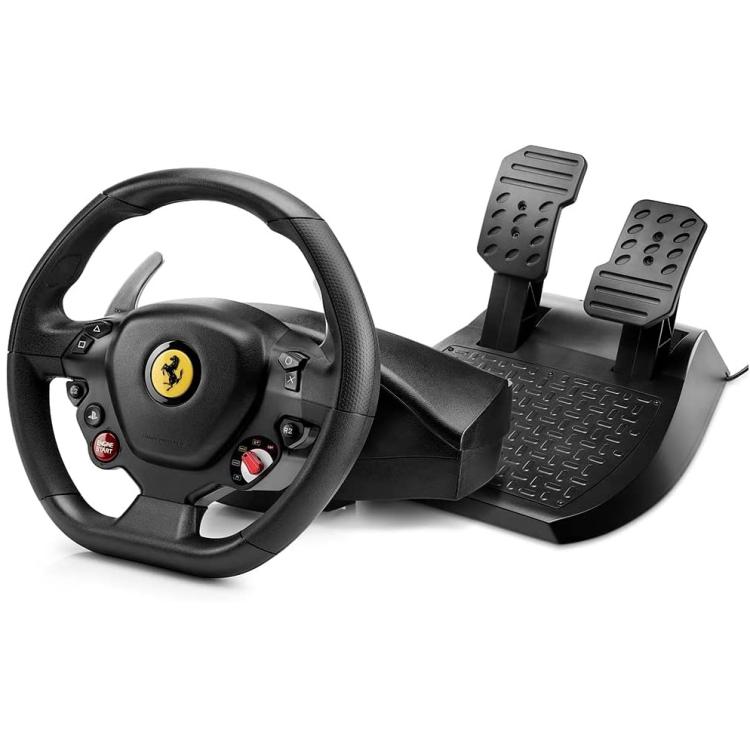 Thrustmaster Lenkrad T80 Ferrari 488 GTB Edition + Pedale PS5/PS4 PC Neu