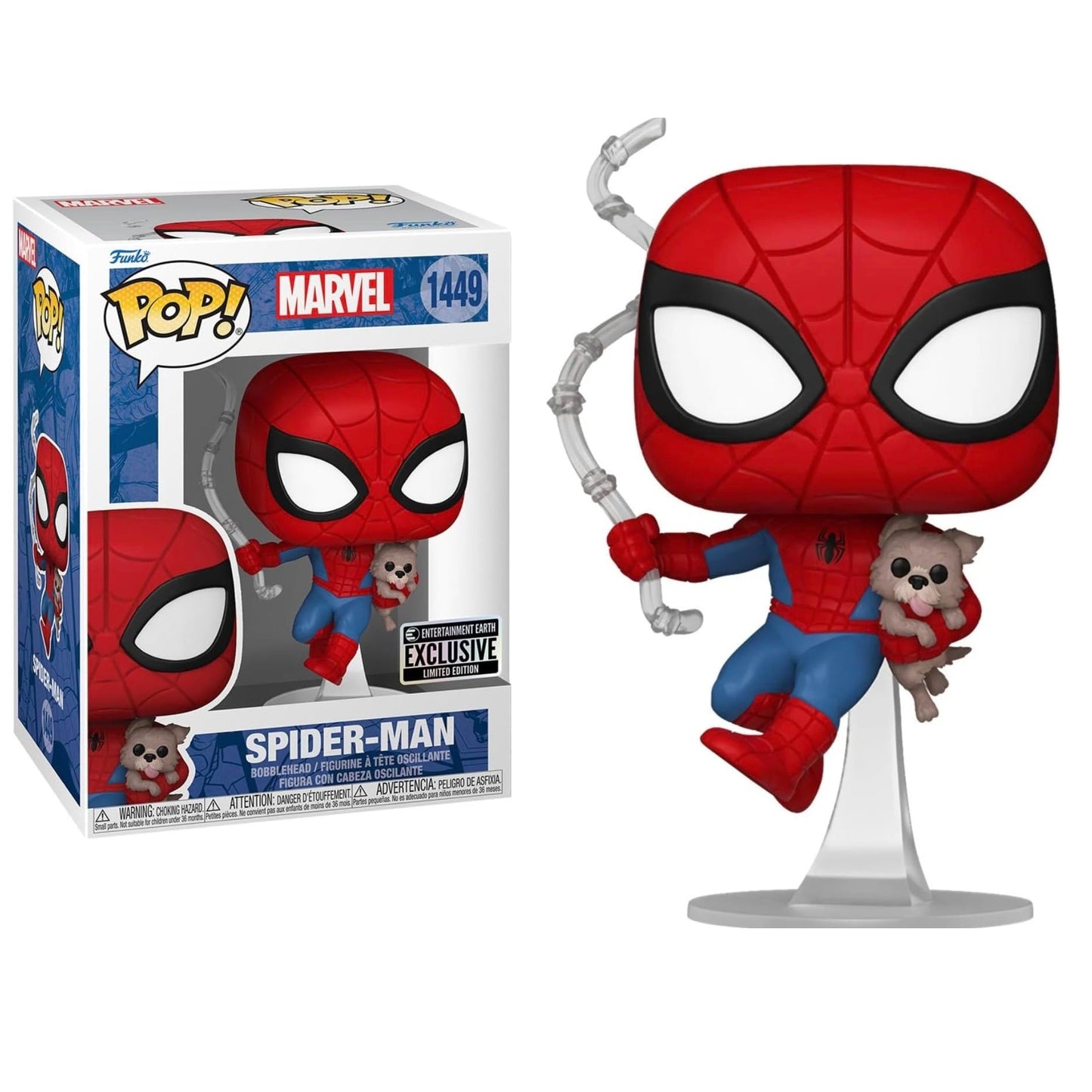 Funko Pop! Marvel – Spider-Man (1449) Spider-Man mit Sandwich Vinyl Figur 9cm