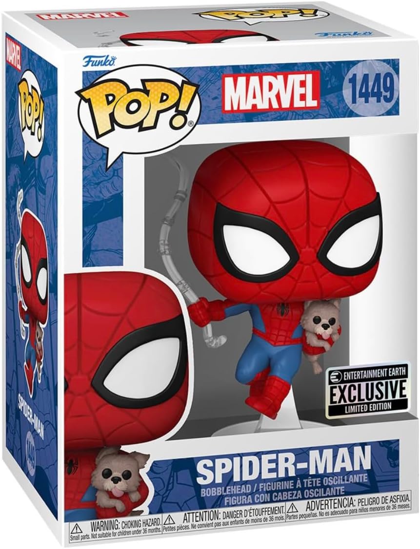 Funko Pop! Marvel – Spider-Man (1449) Spider-Man mit Sandwich Vinyl Figur 9cm