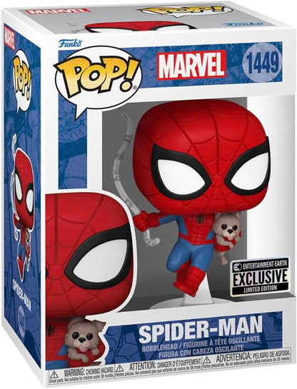 Funko Pop! Marvel – Spider-Man (1449) Spider-Man mit Sandwich Vinyl Figur 9cm