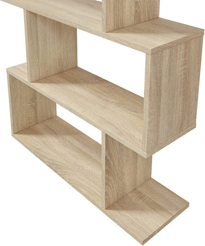 Hohes modulares Bücherregal "Athena" 6 Fächer Eiche Canadian 192 cm