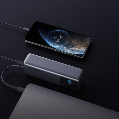 Xiaomi Mi Powerbank 22.5W 10000mAh Wireless Fast-Charge Display USB-C Schwarz-Blau