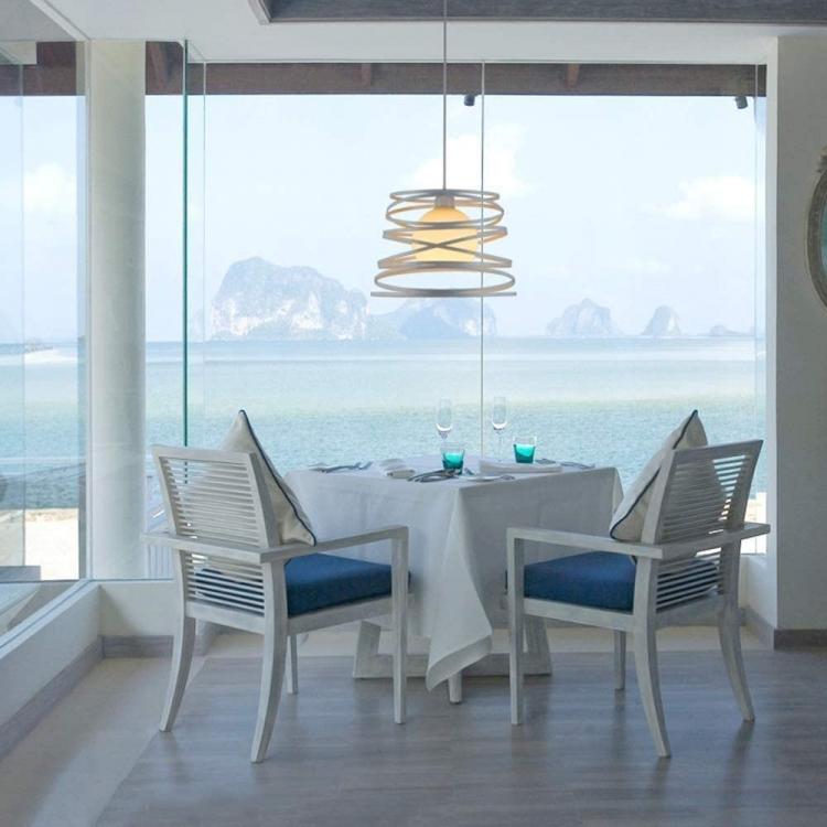 Lampadario Moderno a Sospensione Fasce Intrecciate Ferro Attacco E27 120Cm |Bianco