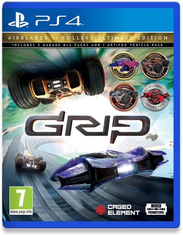 Grip: Combat Racing Airblades Vs Rollers Ultimate Edition Ps4 Italienisches Spiel