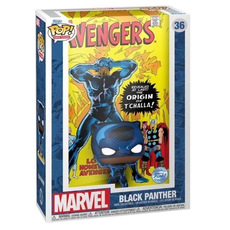 Funko Pop! Comic Cover – Marvel (36) Black Panther Special Edition Figur 9 cm