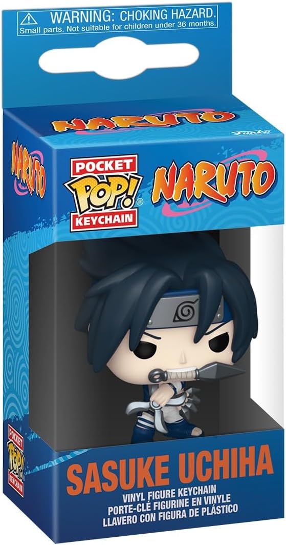 Funko Pop ! Key Pocket Keychain Naruto (Sasuke Uchiha) Portachiavi