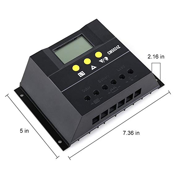 Laderegler für Solarpanels 12V/24V 50A AUTOMATISCH SOLARPANEL