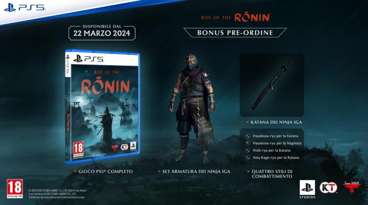 Rise Of The Ronin Ps5 Videogioco Playstation 5 Pal Italiano Nuovo Sigillato