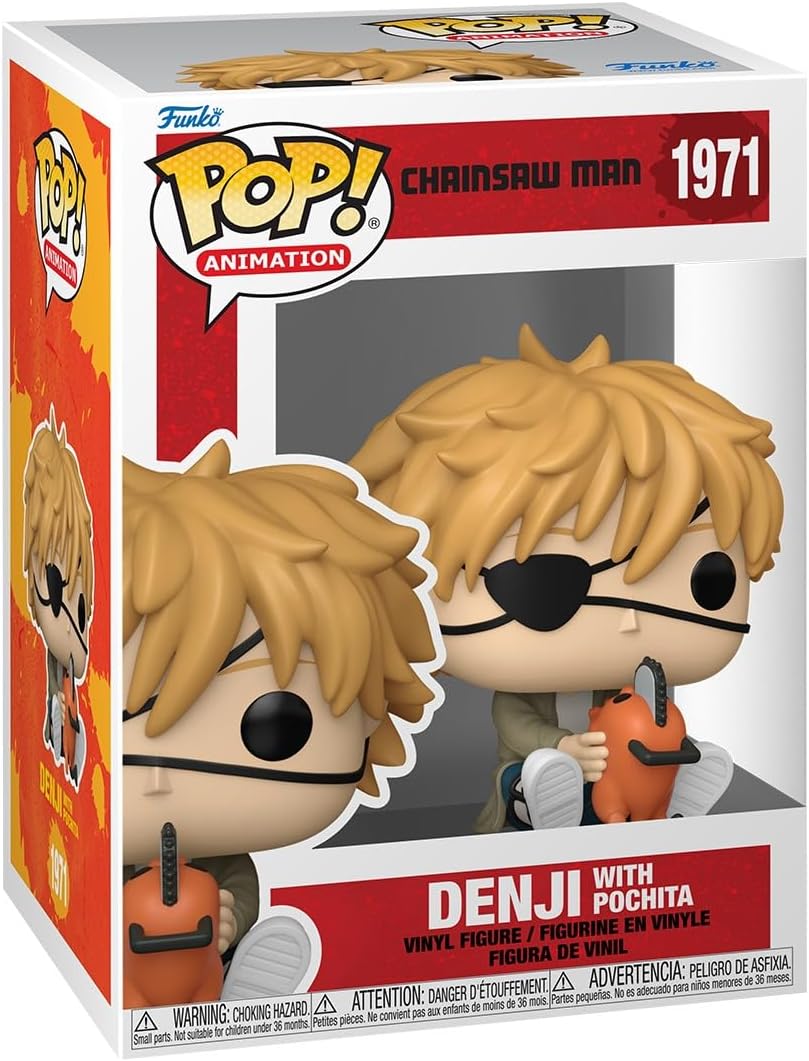 Funko Pop! Animation - Chainsaw Man (1971) Denji With Pochita Vinyl Figur 9cm