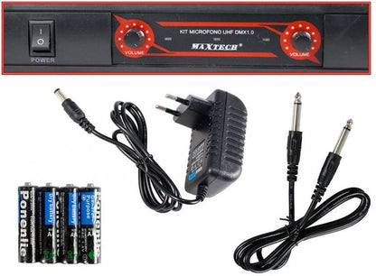 PAAR 2 PROFESSIONELLE UHF STEREO DRAHTLOSMIKROFONE MIKROFON KARAOKE KIT-MIC02