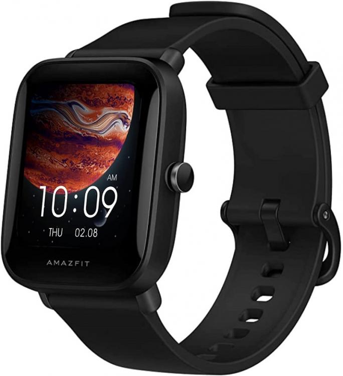 AMAZFIT BIP U PRO SMARTWATCH FITNESS-UHR ALEXA LCD WASSERDICHT, GPS/SCHWARZ