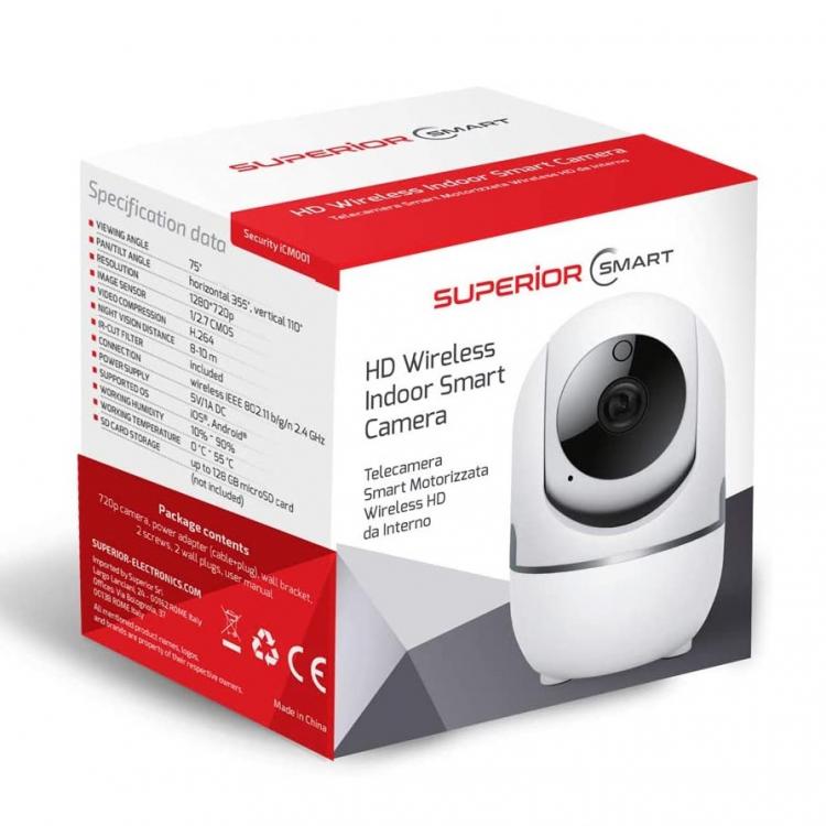 Überlegene Sicherheit | WLAN-Innenkamera 360° HD IP Alexa Google Smartlife