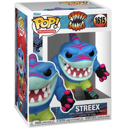 Funko Pop! TV Street Sharks – (1615) Streex Vinylfigur 9 cm Haistatue