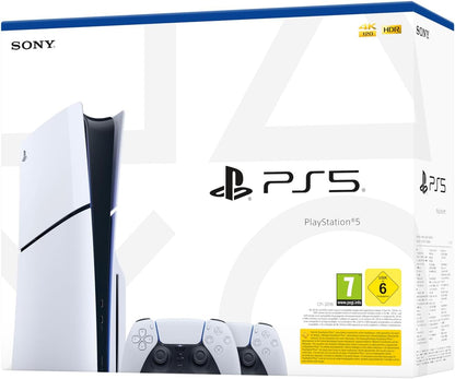 Sony Playstation 5 PS5 Slim Disc + 2 Pad Edition D-Chassis Konsole