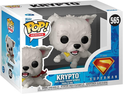 Funko Pop! Heroes DC Superman 2025 – (565) Krypto Vinylfigur Hund 9cm