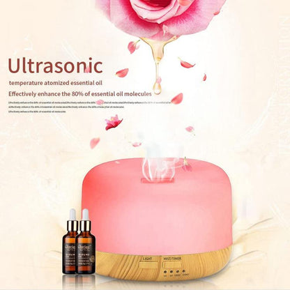 Duftöl-Diffusor Luftbefeuchter Aromatherapie 600ml LED-Lampe mit Fernbedienung