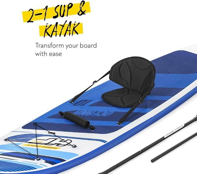Umwandelbares SUP-Board in Kanu – Aufblasbar 305x84x12 cm, max. 120 kg