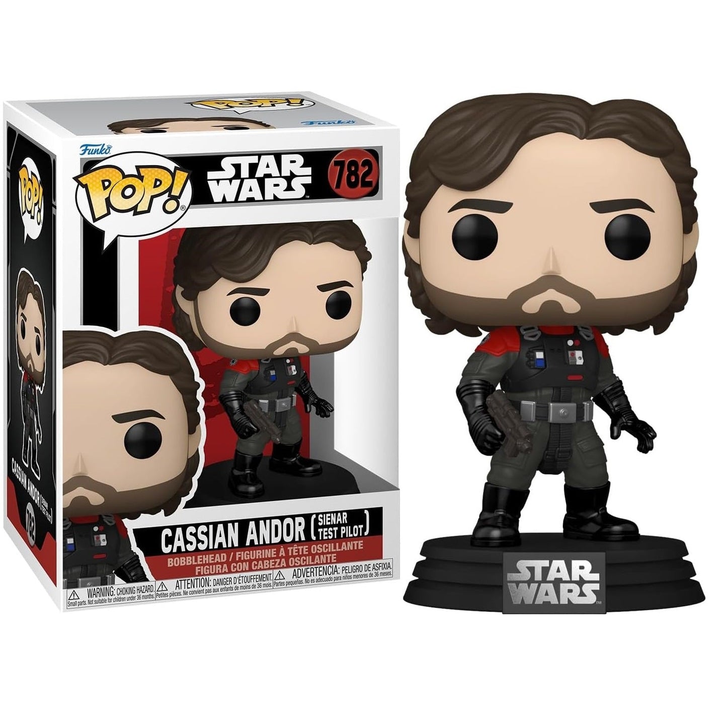 Funko Pop! Movies - Star Wars (782) Cassian Andor (Sienar Test Pilot) Vinyl 9cm