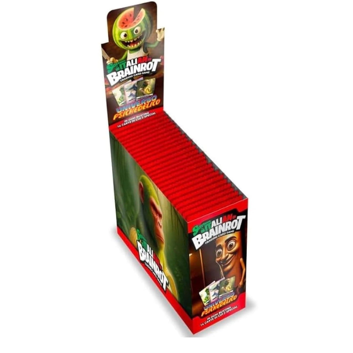 Skifidol Italian Brainrot TCG Universo Psichedelico Box Display 24 Booster (14 Karten) Ita