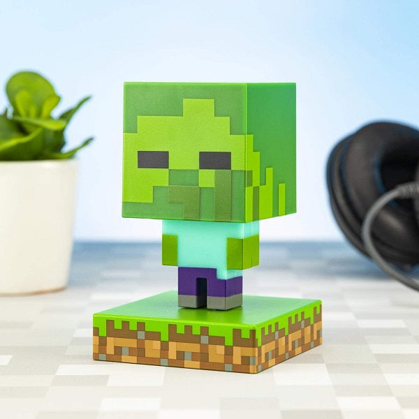 Paladone Minecraft Zombie Light Icons Bdp Lampe Nachtlicht 3D Spiel Led Pp6592Mcf