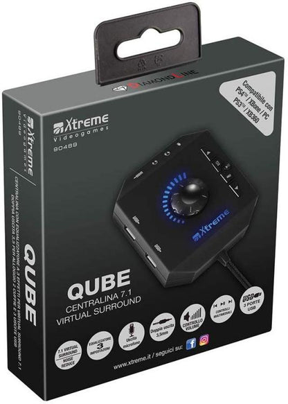 Xtreme Qube Sound Box 7.1 Virtual Surround Steuergerät PS4 PS3 Xbox One PC Switch