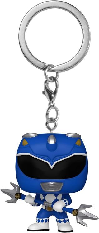 Funko Pop! Schlüsselanhänger TV Power Rangers 30th – (Blue Ranger) Vinyl-Schlüsselanhänger 4 cm