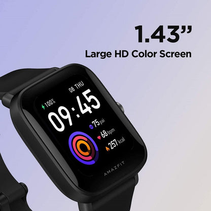 AMAZFIT BIP U PRO SMARTWATCH FITNESS-UHR ALEXA LCD WASSERDICHT, GPS/SCHWARZ