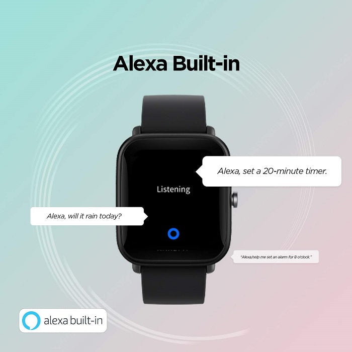 AMAZFIT BIP U PRO SMARTWATCH FITNESS-UHR ALEXA LCD WASSERDICHT, GPS/SCHWARZ