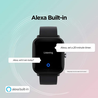 AMAZFIT BIP U PRO SMARTWATCH FITNESS-UHR ALEXA LCD WASSERDICHT, GPS/SCHWARZ