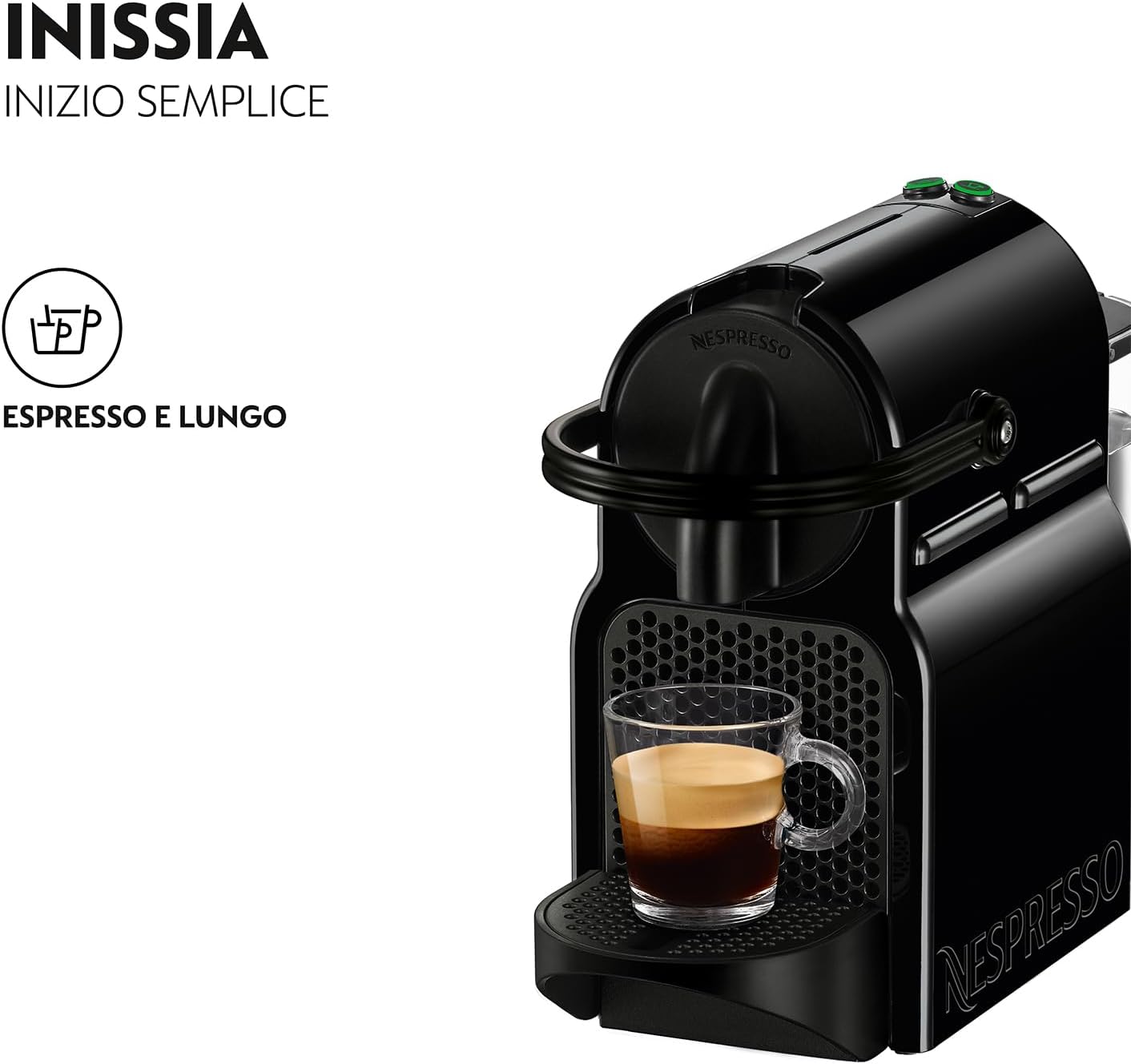 De'Longhi Inissia EN80.B Nespresso Kapselmaschine – Schwarz (Black)