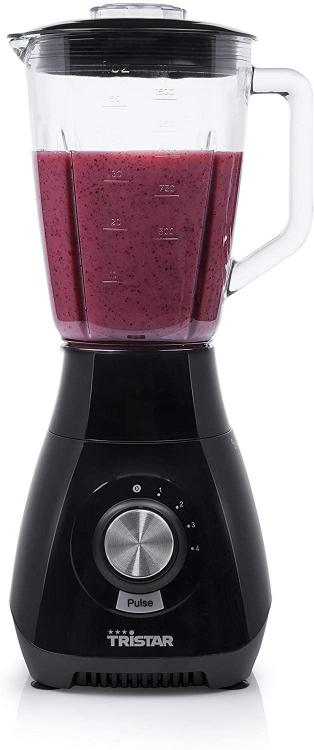 Tristar Standmixer BL-4450 Eiscrusher Glaskrug 1,5 Liter Schwarz