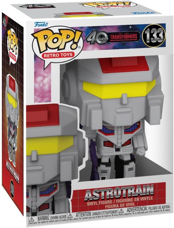 Funko Pop! Retro Toys 40 Years Transformers - (133) Astrotrain Vinyl Figure 9cm