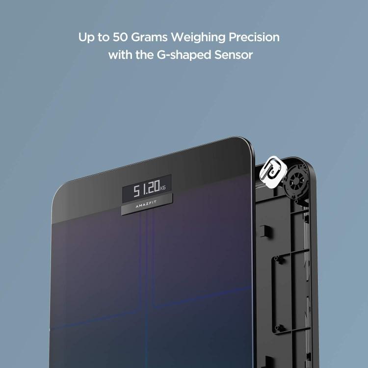 AMAZFIT SMART SCALE AURORA BLUE INTELLIGENTE BLUETOOTH-KÖRPERANALYSEWAAGE