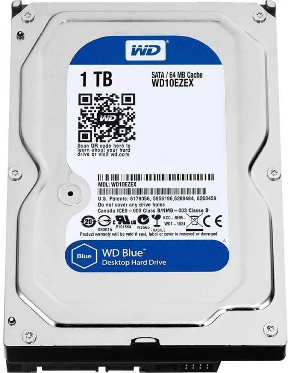 Western Digital Blue Wd10Ezex Interne Festplatte 1 Tb 3.5" Desktop-Computer-Festplatte