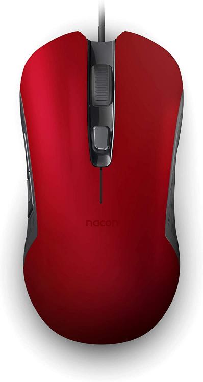 Nacon Gaming Optische Maus Kabelgebunden Gm-110 Rot 6 Tasten Windows Pc Konsole Spiel