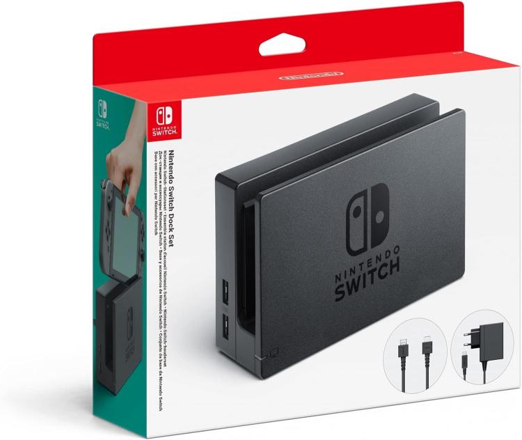 Nintendo Switch Dock Set – Basis + Adapter + Netzteil + HDMI-Kabel für TV