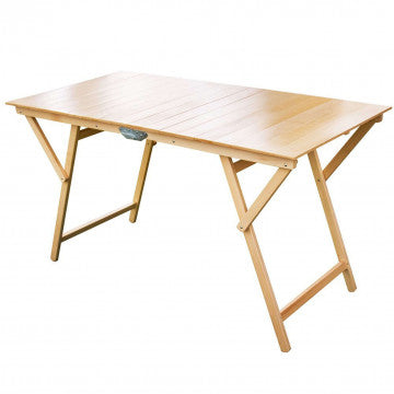Doppelter Buchenholztisch 70 x 140 Naturfarbe